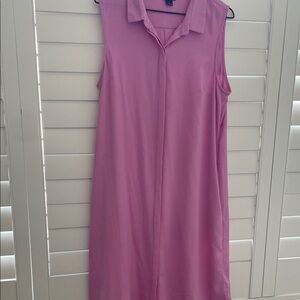 New Directions Pink Collared Dress